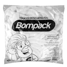 COD 7876 TOUCA BOMPACK BRANCA TNT COM 100 UNIDADES